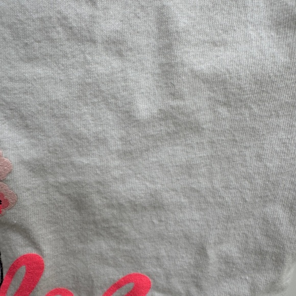 OshKosh B'gosh 3T Girls White and Pink Paris Ooh Lala Short Sleeve Tee - Picture 3 of 5